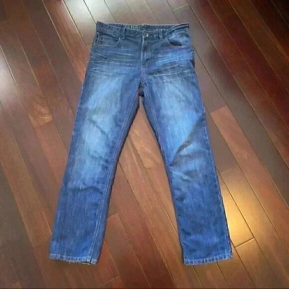 Tommy Hilfiger Jeans Slim Straight  Leg Dark Blue Denim Boys Size 18 - Picture 9 of 16